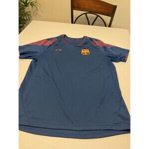 FC Barcelona Blue Futbol/Soccer Short Sleeve Jersey Size Medium